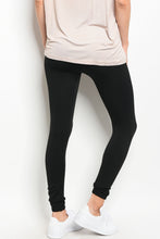 S10-1-4-FAB-SS32/FAB11802W BLACK THICK WINTER FABRIC LEGGINGS 10pcs
