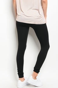 S10-1-4-FAB-SS32/FAB11802W BLACK THICK WINTER FABRIC LEGGINGS 10pcs