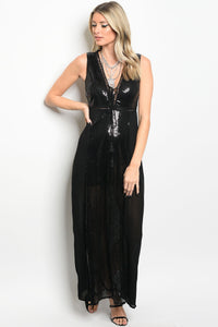 S11-4-5-D25414 BLACK WITH SEQUINS DRESS 2-2-2