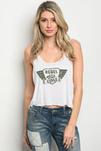 S3-9-1-TA5725 WHITE "REBEL GIRLS" PRINT TOP 2-2-2