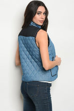 Quilted Denim Blue Puffer Vest ($9.50 ea) (6 pcs)