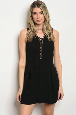 SA-3-6-2-R749701 BLACK ROMPER 1-2-2-1
