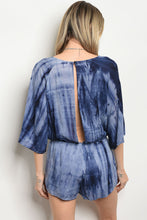 SA3-6-3-NA-R70336 NAVY TIE DYE ROMPER 2-2-2