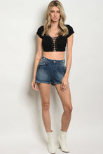 S18-8-3-S71285 DARK BLUE DENIM SHORTS 2-2-2