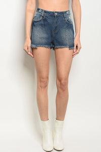 S18-8-3-S71285 DARK BLUE DENIM SHORTS 2-2-2