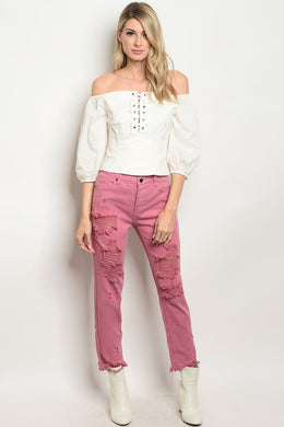 S17-5-4-S8105 MAUVE PANTS 3-2-1