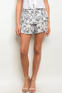 S15-9-4-S1158C WHITE FLORAL SHORTS 2-2-2