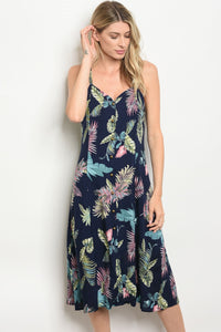 S14-12-5-D42402 NAVY FLORAL DRESS 2-2-2