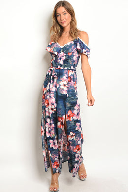 S15-3-3-D31691 NAVY FLORAL DRESS 2-2-2