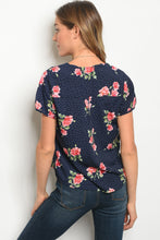 S2-7-5-T59269 NAVY FLORAL TOP 2-2-2