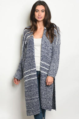 Marled Long Sleeve Sweater Cardigan ($9.00 ea) (6 pcs)