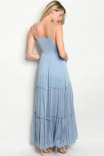 Powder Blue Gathered Smocked Feminine Maxi Dress ( S11.75 ea)