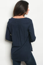 S18-1-5-T3052 NAVY TOP 2-2-2