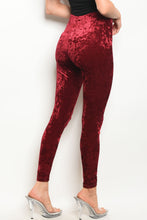 S11-8-5-L211622 BURGUNDY VELVET LEGGINGS 1-3-3-2