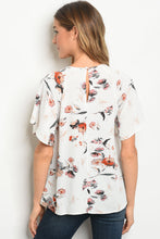 S18-8-6-T2249 OFF WHITE FLORAL TOP 2-2-2
