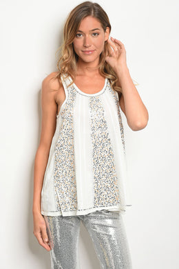 S14-6-4-T5134 IVORY GOLD W/ SEQUINS TOP 2-2-2