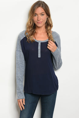S13-2-3-T5603 NAVY TOP 2-2-2