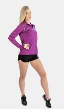 Quarter-Zip Solid Color Track Hoodie