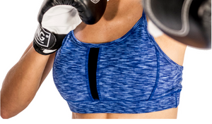 Patterned Sports Blue Space Dyed Bra