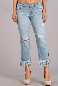 The Markle  Distressed Cropped Jeans $17.50 ea