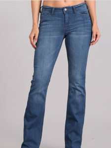 Mid Rise Denim Blue Wide Leg Jean $17.50 ea