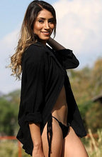 Women's Black Gauze Shirt